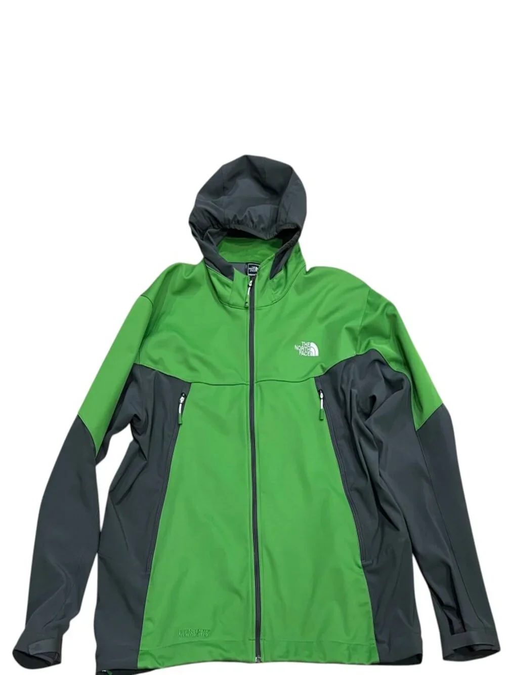 North Face Men's Full Zip Summit Series Windstopper Jacket, Green Gray, XXL